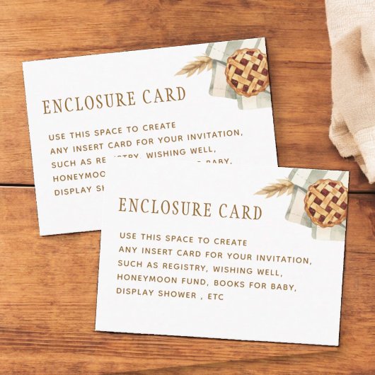 Kleine Süsse Kinderdusche nach Maß Begleitkarte