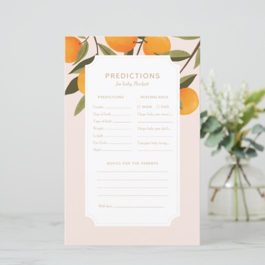 Kleine Süsse Kinderdusche Vorhersagen und Ratschlä (Stehend Vorderseite)