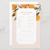 Kleine Süsse Kinderdusche Vorhersagen und Ratschlä (Vorne/Hinten)