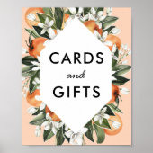 Kleine Süsse Kinderduschkarten und Geschenke Poster (Vorne)