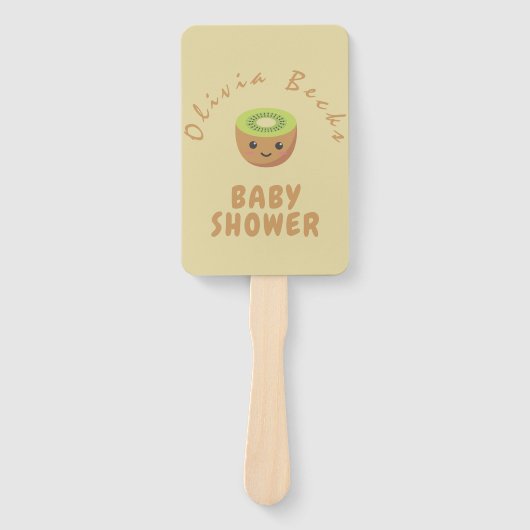 Kleine Süsse Kiwi Babydusche Fächer (Vorderseite)