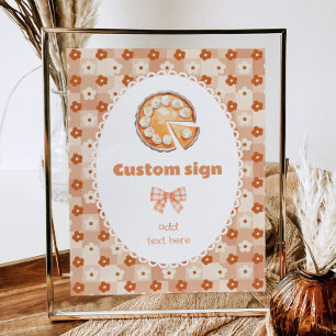 Kleine Süsse Kuchen Geburtstag bearbeitbar Custom Poster