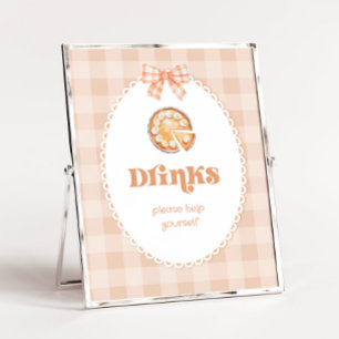 Kleine Süsse Kuchen Geburtstag Getränke Tisch Poster
