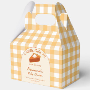 Kleine Süße Kürbiskuchen-Plaid-Baby-Party Geschenkschachtel