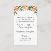 Kleine Süsse Langstrecken-Babydusche Begleitkarte (Vorderseite)