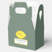 Kleine Süsse Lemon Citrus Baby Dusche Geschenkschachtel (Geöffnet)