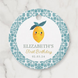 Kleine Süsse Lemon Citrus Geburtstag Geschenkanhänger