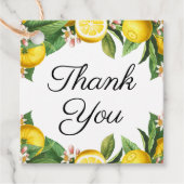 Kleine Süsse Lemon Citrus Sommer Vielen Dank Geschenkanhänger (Vorderseite)