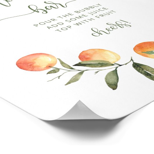 Kleine Süsse Mama-osa-Bar Poster (Ecke)