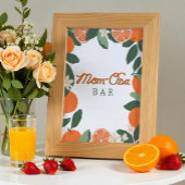 Kleine Süsse MAMA-osa Bar Sign - Citrus Baby Dusch Poster