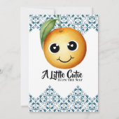 Kleine Süsse Mediterrane Babydusche Einladung (Rückseite)