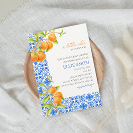 Kleine Süsse | Mediterranean Citrus Baby Dusche Einladung