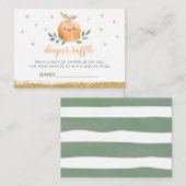 Kleine Süsse mit Green Diaper Raffle Baby Dusche Begleitkarte (Vorne/Hinten)