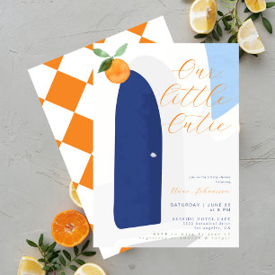 Kleine Süße moderne mediterrane Babyparty Einladung