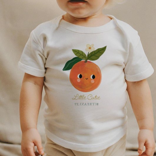 Kleine Süsse Niedlich Orange Baby T-shirt