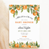Kleine Süsse Orange Baby Dusche Einladung