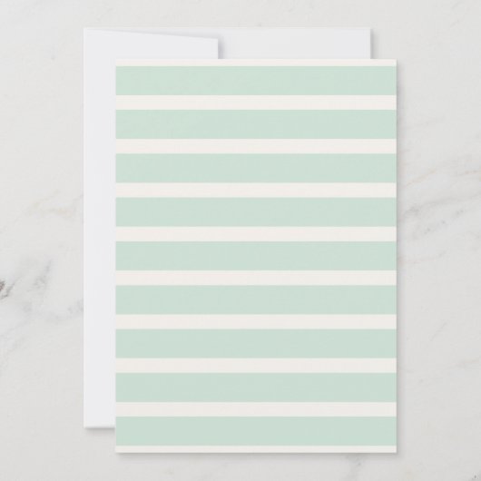 Kleine Süsse Orange Baby Dusche Einladung (Rückseite)