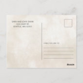 Kleine Süsse Orange Baby Dusche Vielen Dank Postkarte (Rückseite)