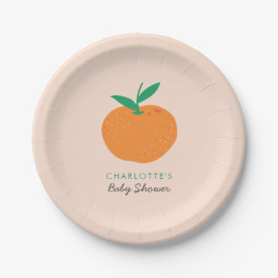 Kleine Süsse Orange Baby Duschpapier Teller