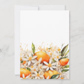 Kleine Süsse Orange Baby Duwer Citrus Mandarinen Einladung (Rückseite)