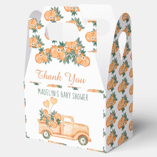 Kleine Süsse Orange Baby Duwer Fevor Box Geschenkschachtel (Geöffnet)