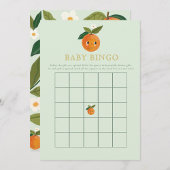 Kleine Süsse Orange Baby Duwer Game Baby Bingo Einladung