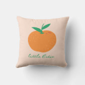 Kleine Süsse Orange Baby Throw Kissen (Rückseite)