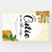 Kleine Süsse Orange Babydusche - Bio Markt Banner (Horizontal)