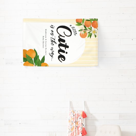 Kleine Süsse Orange Babydusche - Bio Markt Banner (InSitu)