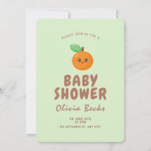 Kleine Süsse Orange Babydusche