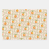 Kleine Süsse Orange Babydusche Geschenkpapier Set (Vorderseite)