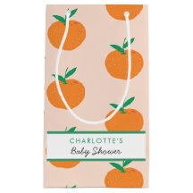 Kleine Süsse Orange Babydusche Kleine Geschenktüte