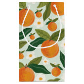 Kleine Süsse Orange Blume Geburtstag Kleine Geschenktüte (Rückseite)