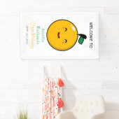 Kleine Süsse Orange Citrus 1. Geburtstag Banner (Insitu)