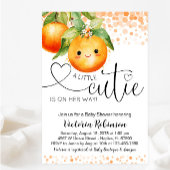 Kleine Süsse Orange Citrus Baby Dusche Einladung