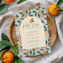 Kleine Süsse Orange Citrus Baby Dusche