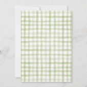 Kleine Süsse Orange Citrus Baby Dusche Einladung (Rückseite)