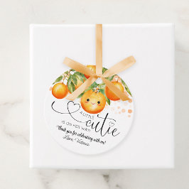 Kleine Süsse Orange Citrus Baby Dusche Geschenkanhänger