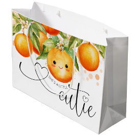 Kleine Süsse Orange Citrus Baby Dusche Große Geschenktüte
