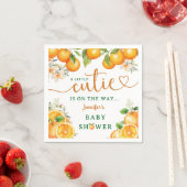 Kleine Süsse Orange Citrus Baby Dusche Serviette (Beispiel)