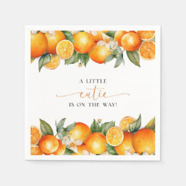 Kleine Süsse Orange Citrus Baby Dusche Serviette