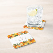 Kleine Süsse Orange Citrus Baby Dusche Untersetzer (Vor Ort)