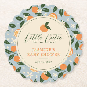 Kleine Süsse Orange Citrus Baby Dusche Untersetzer