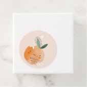Kleine Süsse Orange Citrus Botanical Baby Dusche Geschenkanhänger (Beispiel)