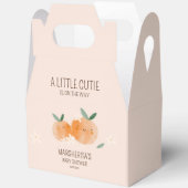 Kleine Süsse Orange Citrus Botanical Baby Dusche Geschenkschachtel (Offen)