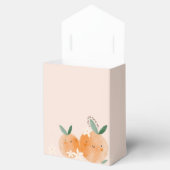 Kleine Süsse Orange Citrus Botanical Baby Dusche Geschenkschachtel (Geöffnet)