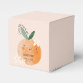 Kleine Süsse Orange Citrus Botanical Baby Dusche Geschenkschachtel (Vorderseite)
