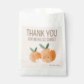 Kleine Süsse Orange Citrus Botanical Baby Dusche Geschenktütchen (Vorderseite)