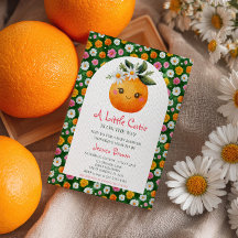 Kleine Süsse Orange Citrus & Daisies Kinderdusche