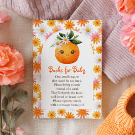 Kleine Süsse Orange Citrus Obstbücher für Baby Begleitkarte